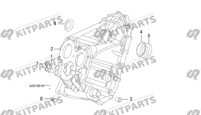 Корпус кпп 2 Haval H6