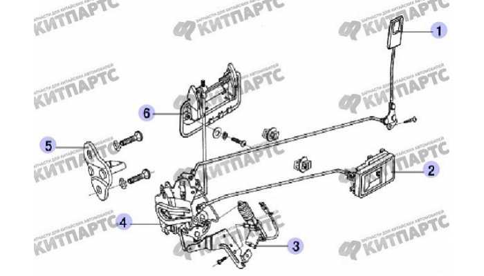 Замок задней двери Great Wall Safe (SUV G5)