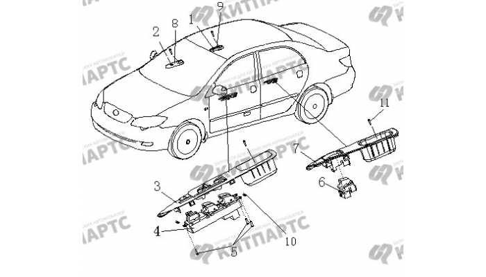 Блоки управления стеклоподъемниками BYD