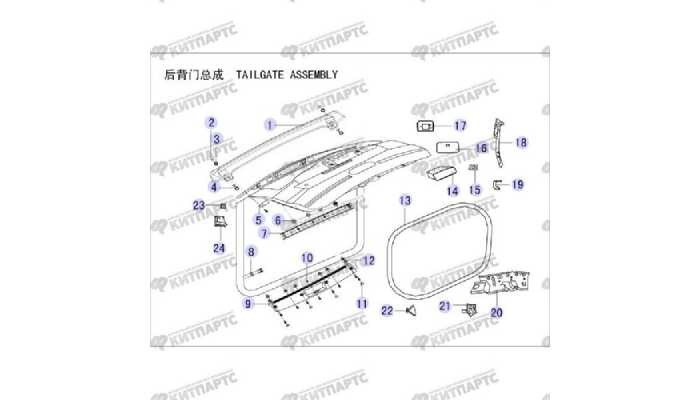 Уплотнитель двери задка Great Wall Hover