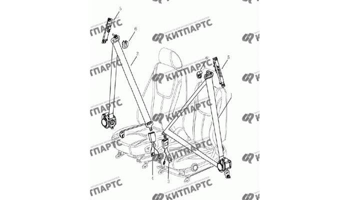 Ремни безопасности передние Geely