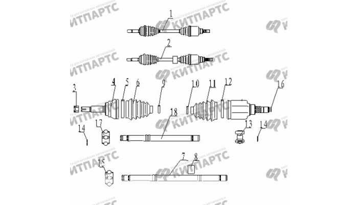 Приводы Geely